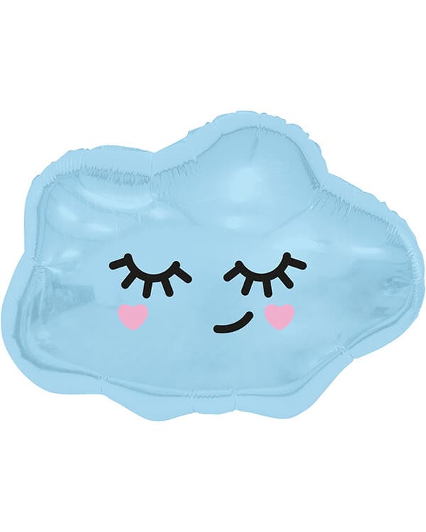 220649_Шар_(27_69_см)_Фигура_Облачко_Голубой_1_шт_в_упак Фигура Облачко голубой — изображение 1